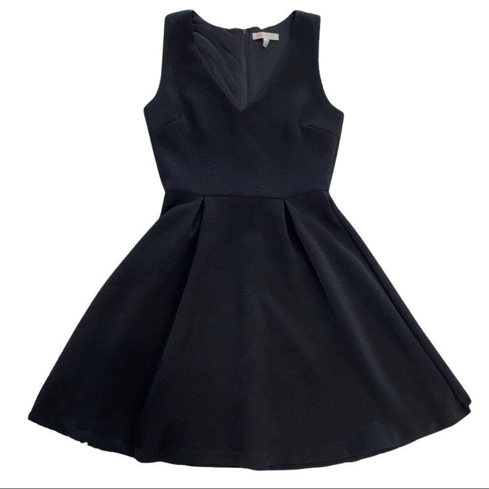 Black V-Neck A-Line Dress - Picture 2 of 6